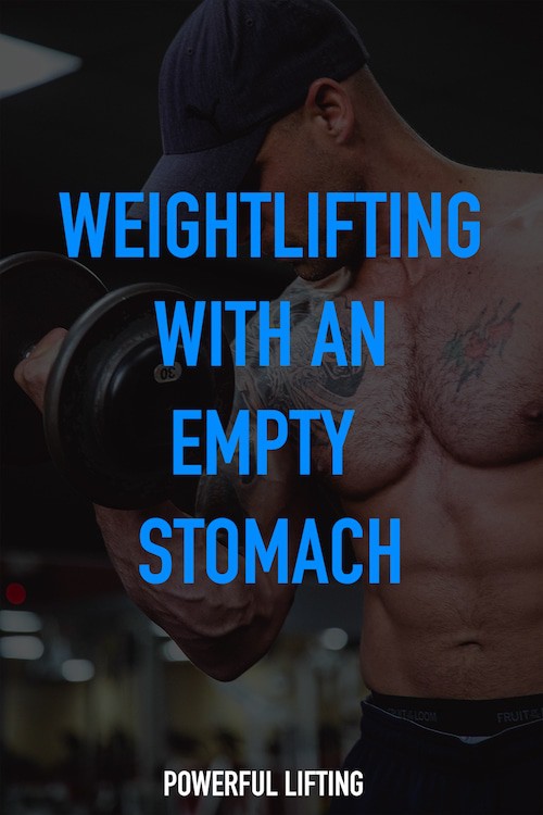 Explaining whether or not you can lift weights with an empty stomach.