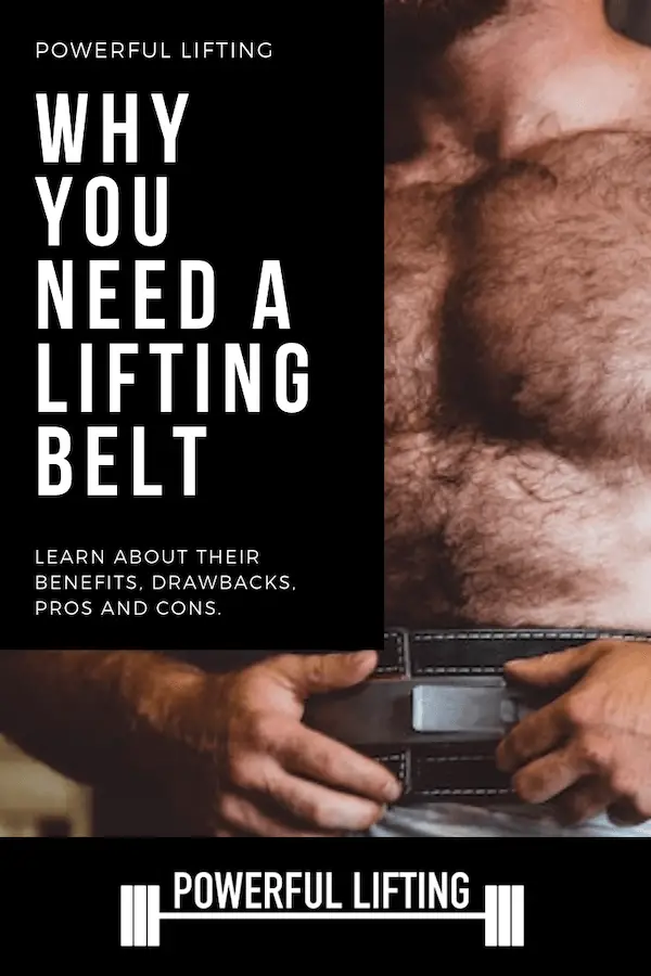 Explaining the pros and cons of wearing a weightlifting belt.